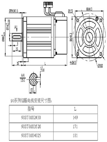 米格伺服电机90系列